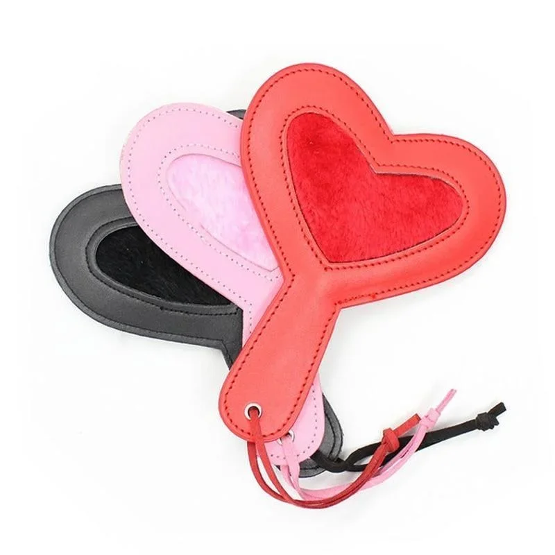 Charming Slap Kink Plushy Heart Sex Paddles