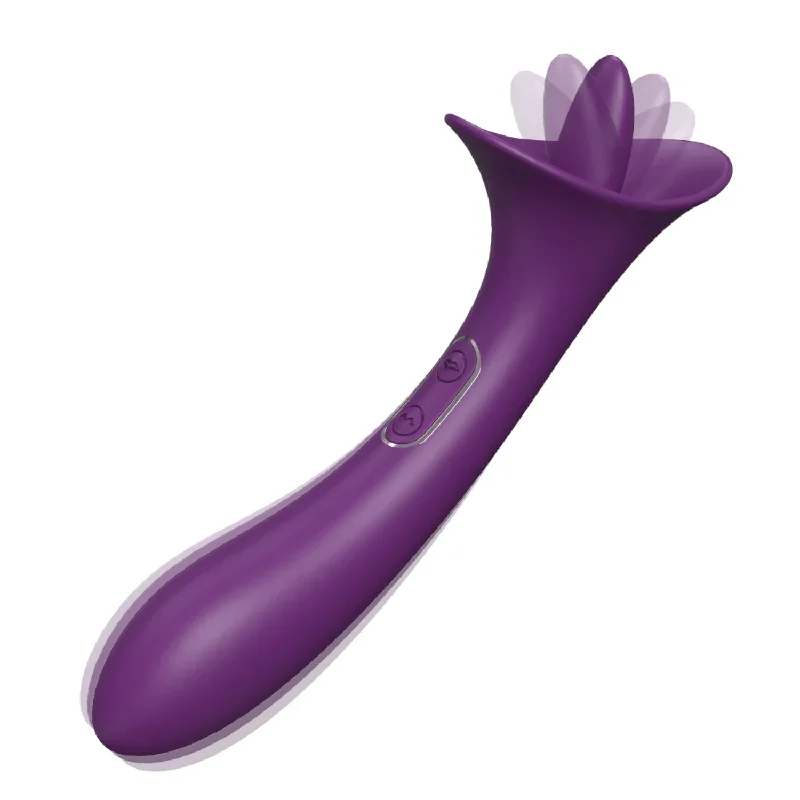 Dual Ended Flickering Tongue Vibrator