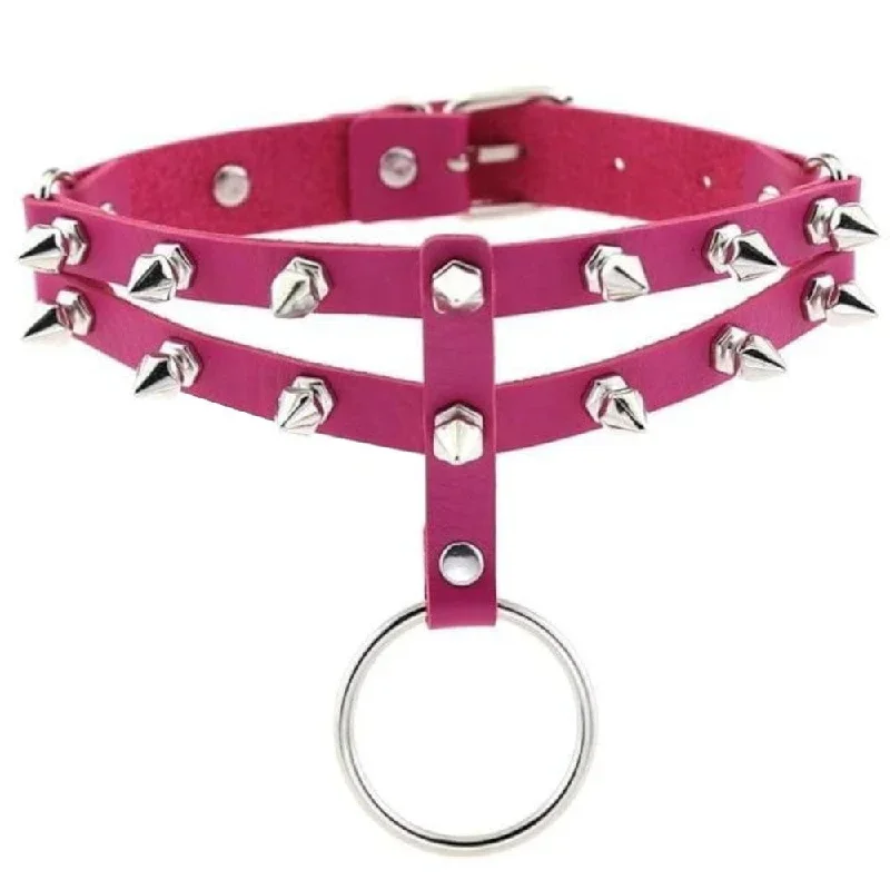 colored-studded-gothic-sub-collar