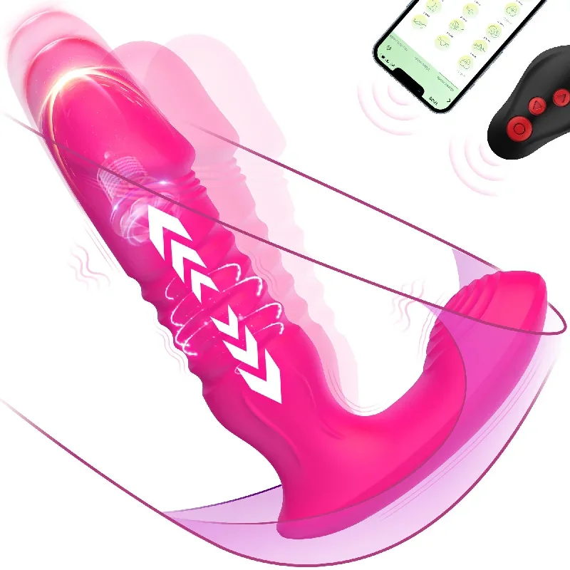 G Spot Dildo Vibrator with Thrusting & Vibrating Modes