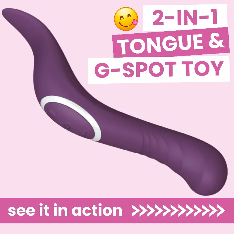 The Incurve Flickering Tongue Rechargeable Dual-Ended Massager