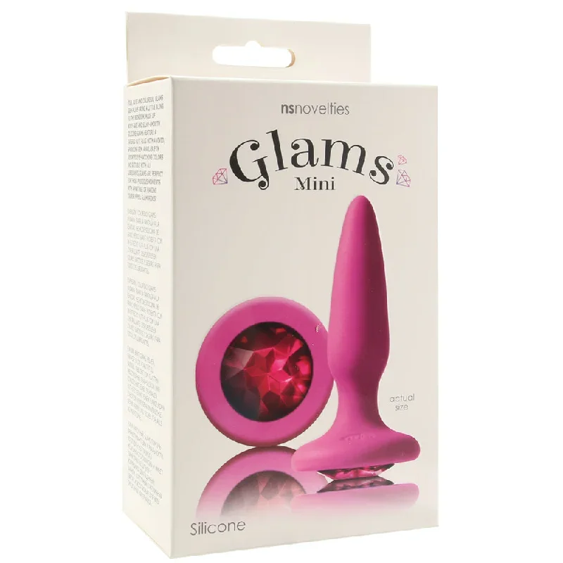 glams-mini-pink-gem-silicone-butt-plug