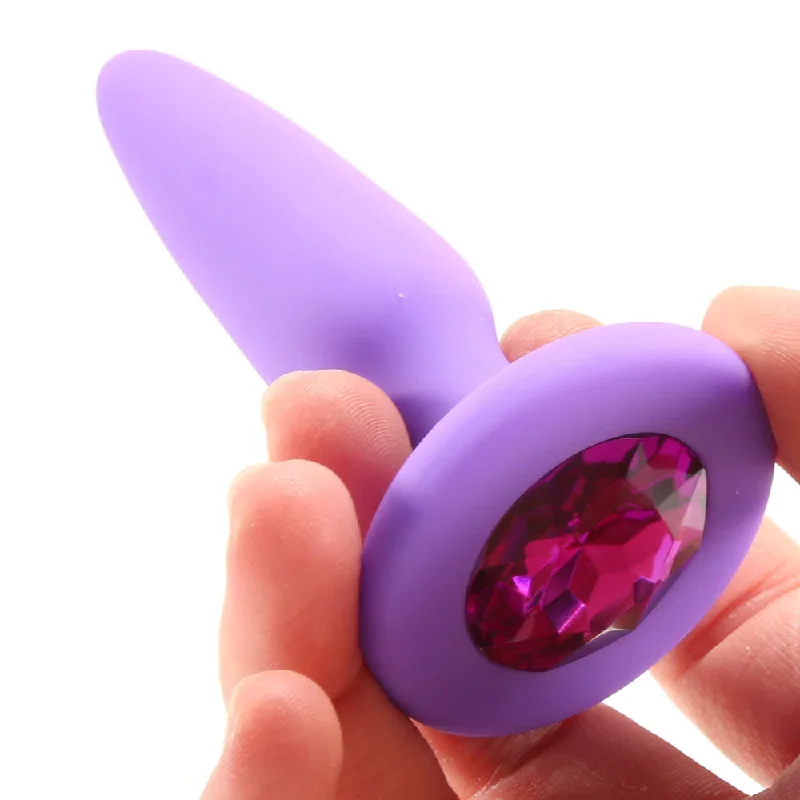 glams-mini-purple-gem-silicone-butt-plug