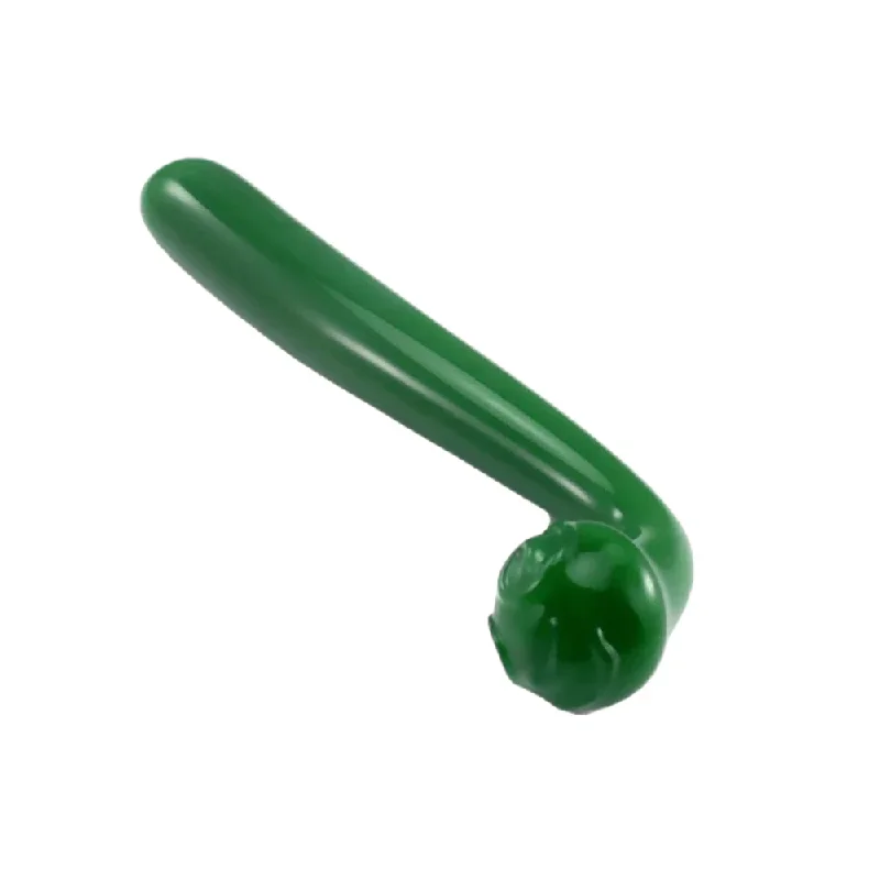 green-j-shaped-crystal-double-headed-dildo