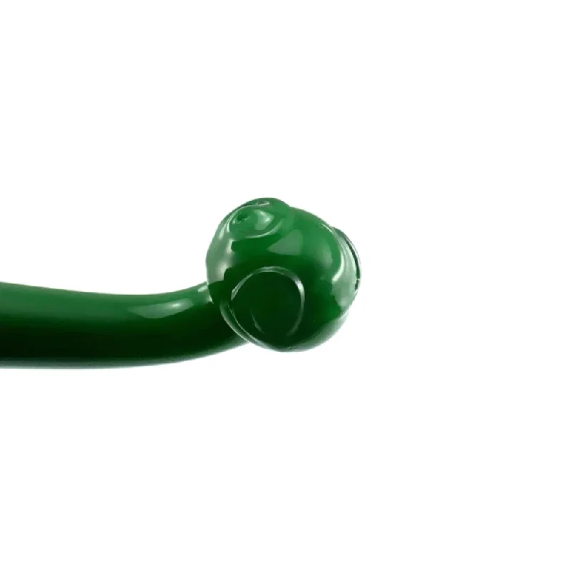 green-j-shaped-crystal-double-headed-dildo