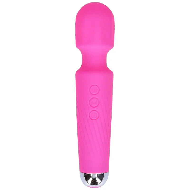 High-Power Silicone Wand Vibrator in Pink (Intense Vibrations!)