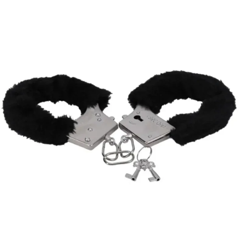 In a Bag Furry Handcuffs - Black