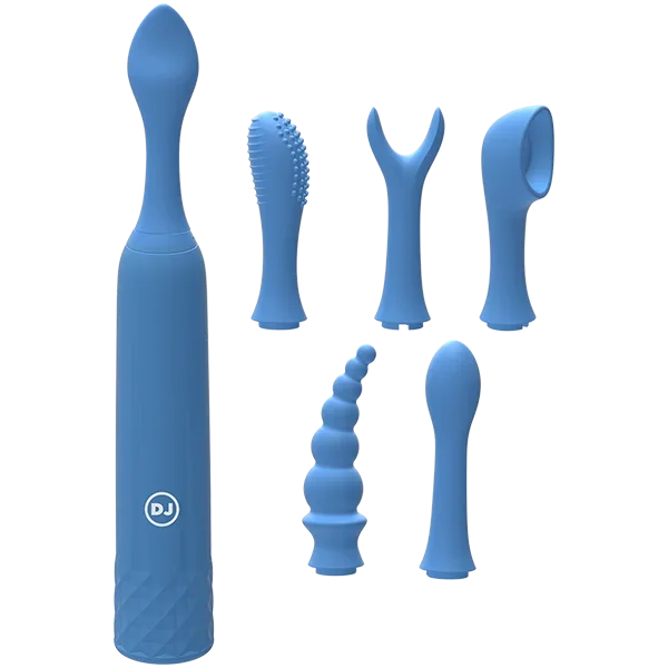 Silicone Rechargeable Clit Stimulator - 7 Piece Kit!