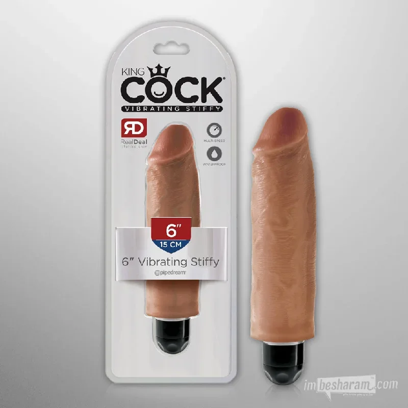 King Cock 6"" Stiffy Realistic Vibrator