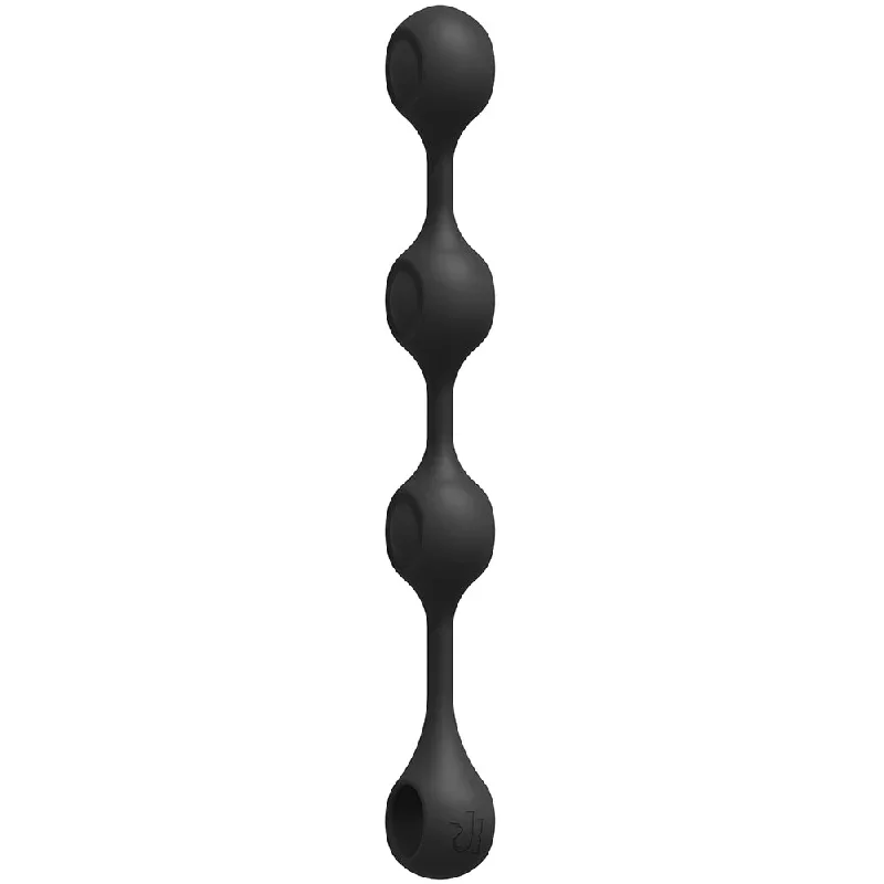 Kink Weighted Silicone Anal Balls in Black