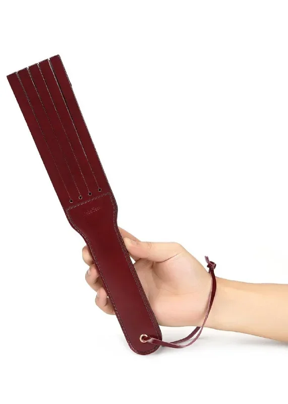 Wine Red Leather Spanking Paddle