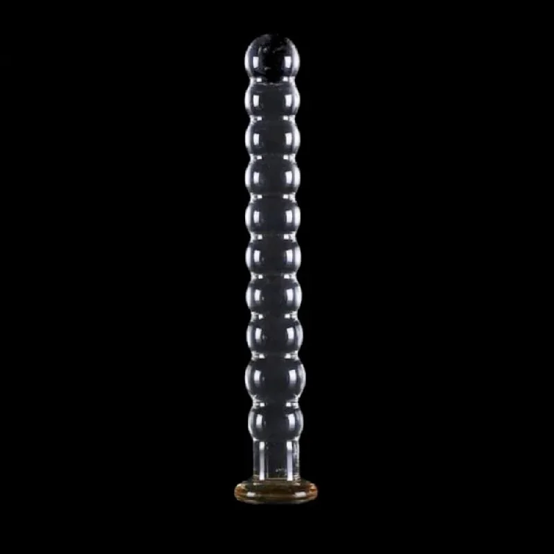 luxurious-beaded-10-inch-large-glass-dildo