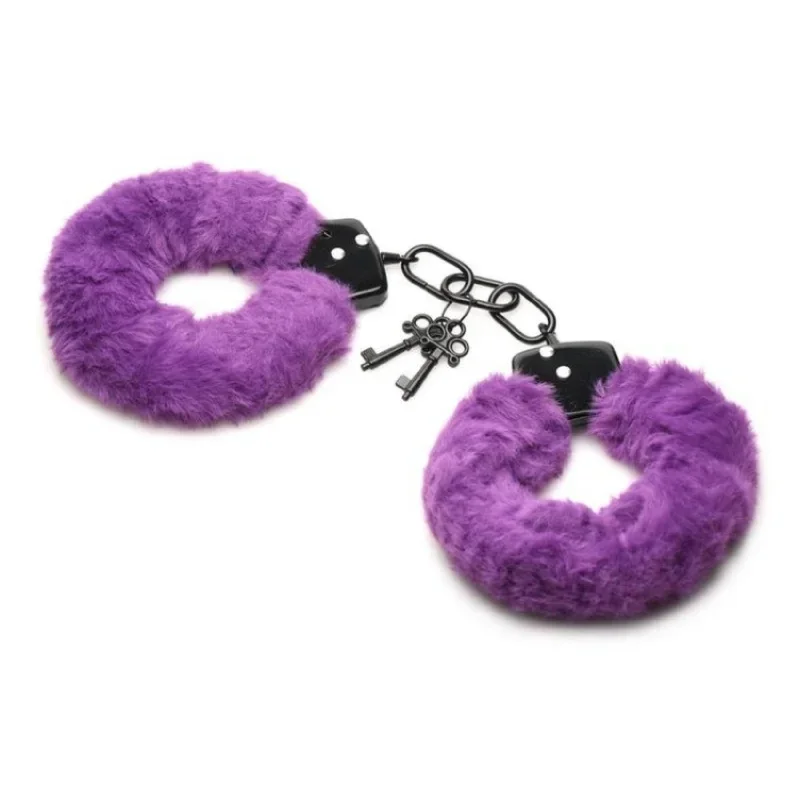 Master Series Cuffed in Fur Furry Handcuffs-Available in 3 colors!