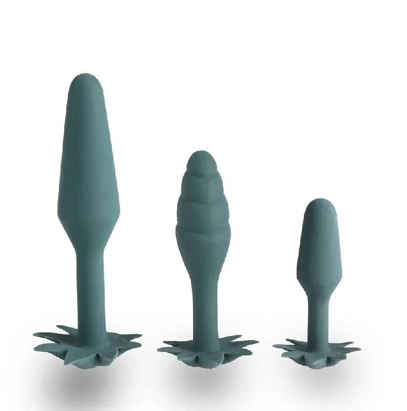 Doobie Pot Leaf 3-Piece Anal Plug Kit