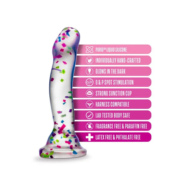 neo-elite-glow-in-the-dark-hanky-panky-confetti-7-5-dildo