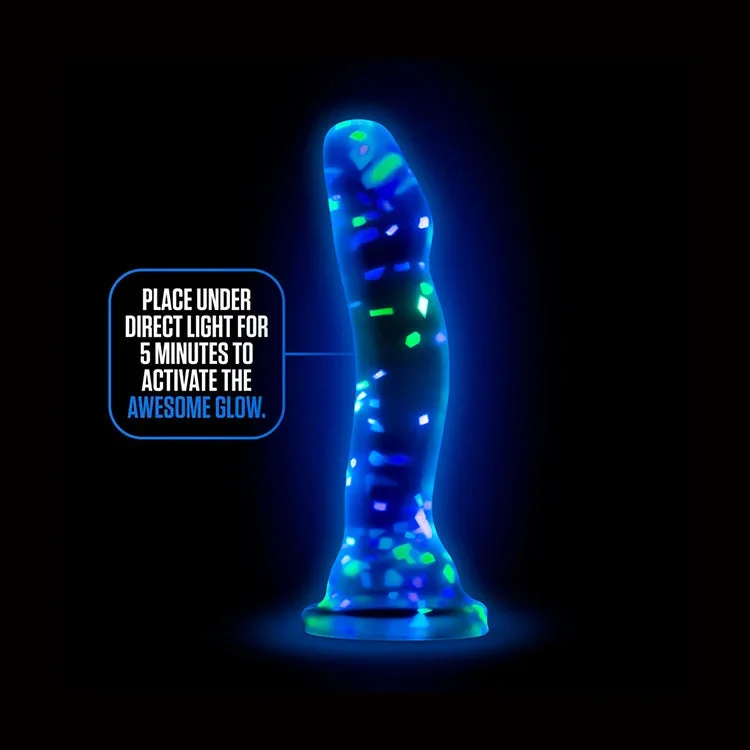 neo-elite-glow-in-the-dark-hanky-panky-confetti-7-5-dildo