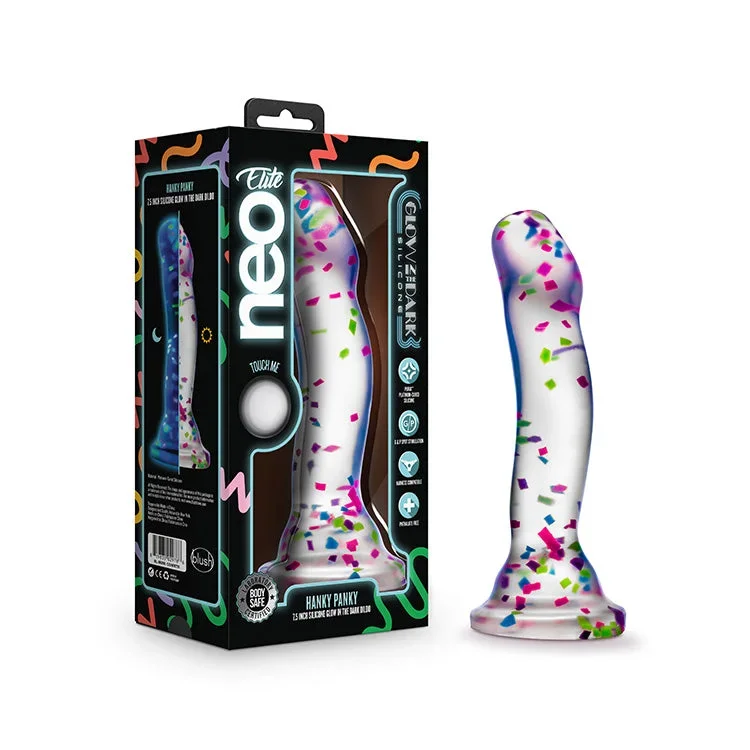 neo-elite-glow-in-the-dark-hanky-panky-confetti-7-5-dildo