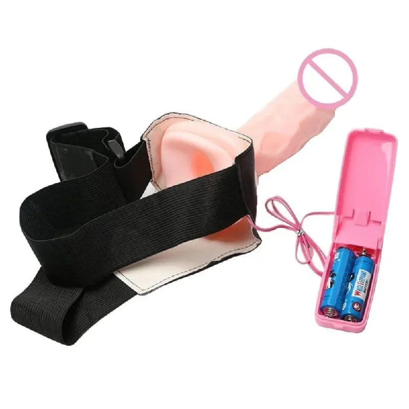 Pegging 7-Inch Hollow Vibrating Strap On