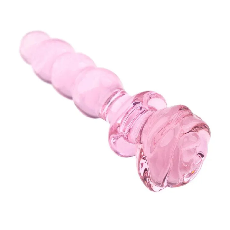 pink-charming-beaded-glass-rose-dildo