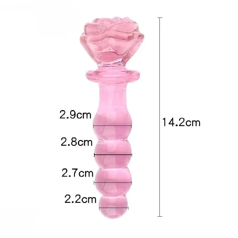 pink-charming-beaded-glass-rose-dildo