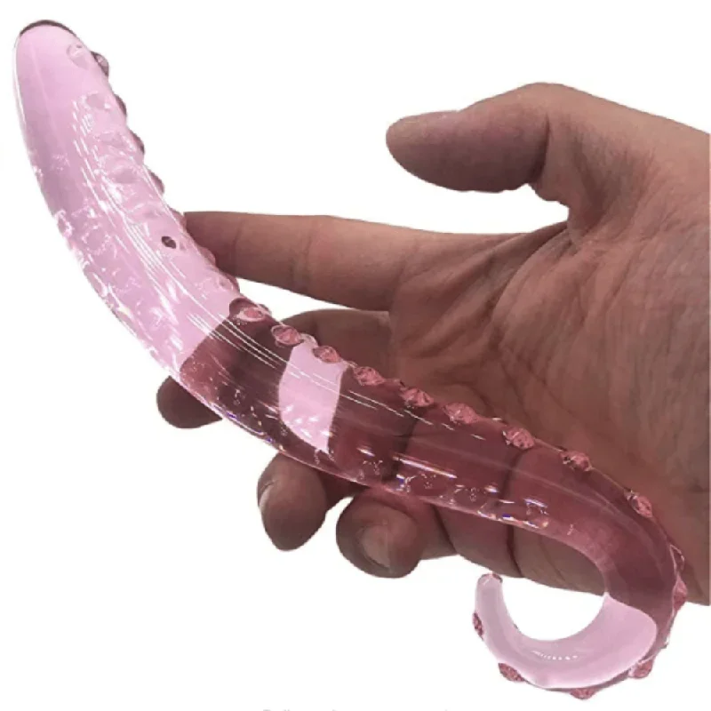 pink-tentacle-masturbator-glass-dildo