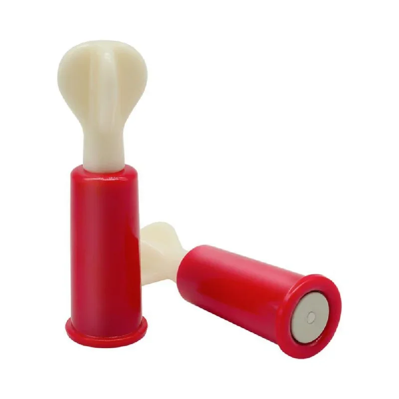 Powerful Red Plastic Stimulator Sucker Toy Nipples