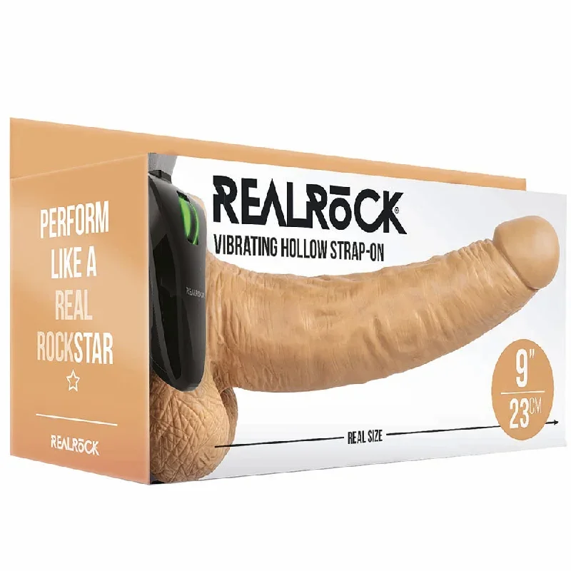 real-rock-hollow-vibrating-9-inch-ballsy-strap-on