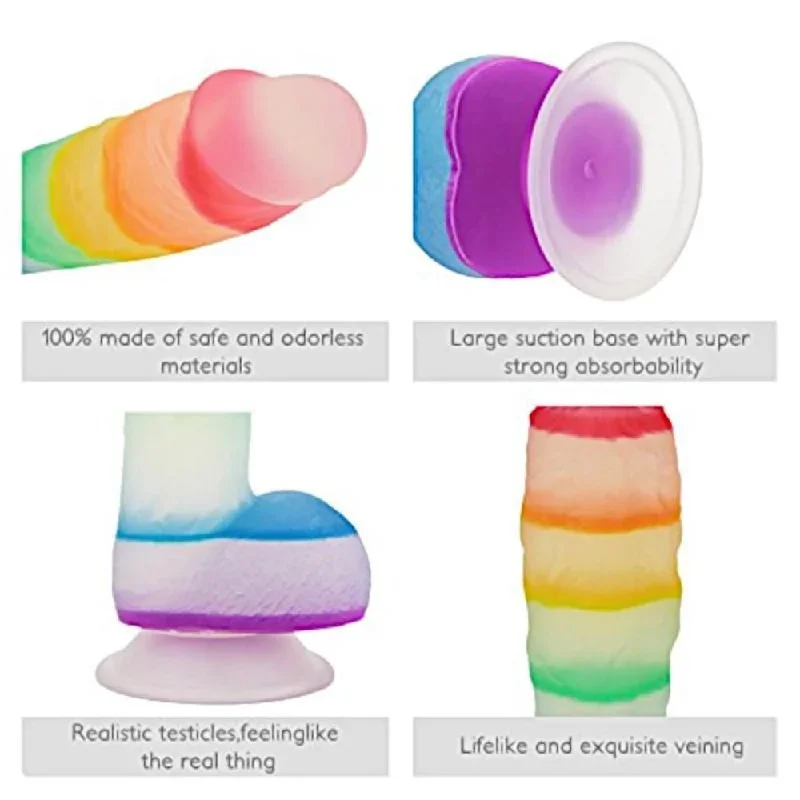 realistic-7-inch-jelly-rainbow-dildo-with-suction-cup-and-balls