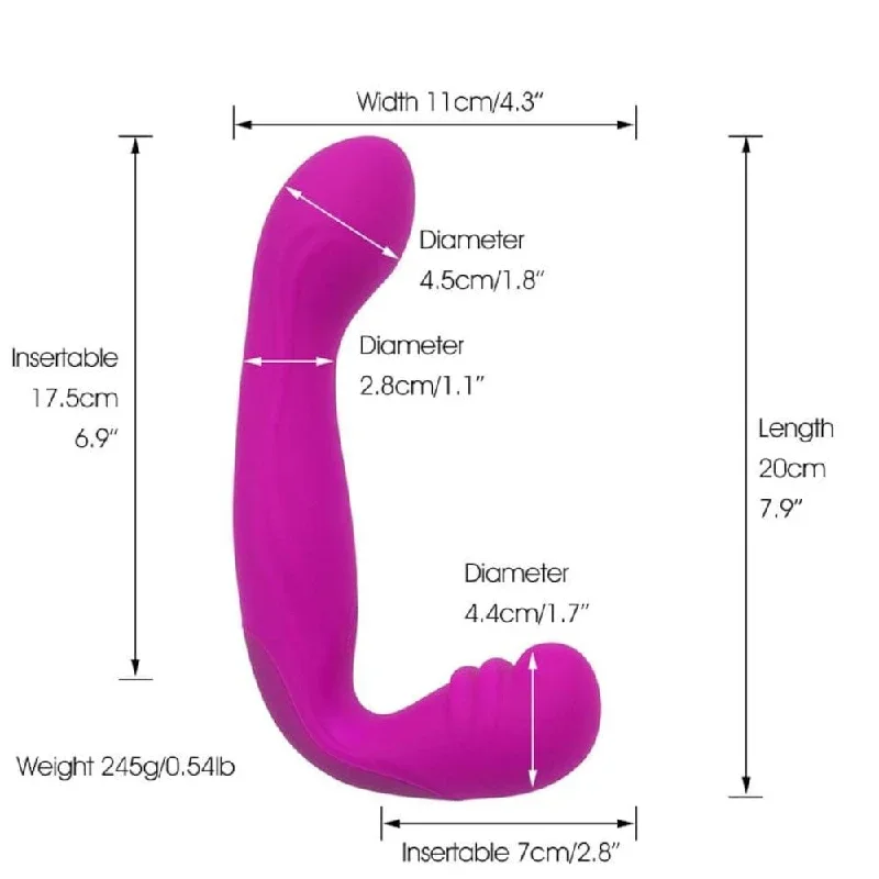 rechargeable-l-shaped-pegging-strapless-dildo