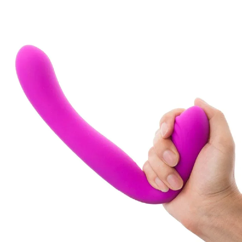 rechargeable-l-shaped-pegging-strapless-dildo