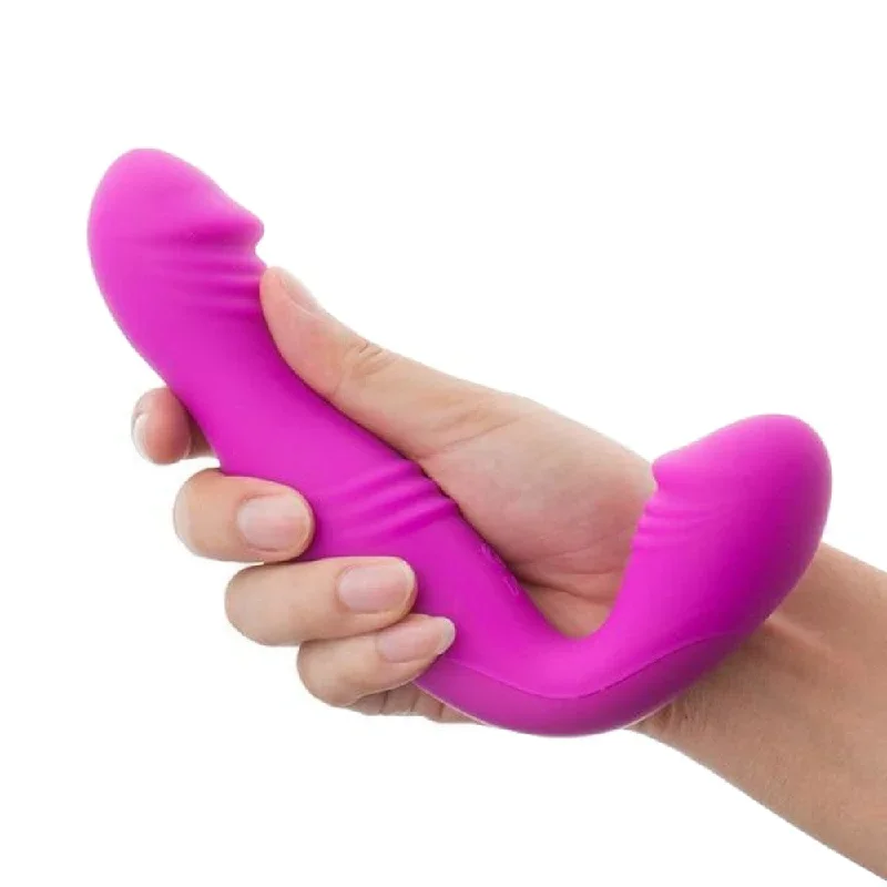 rechargeable-l-shaped-pegging-strapless-dildo