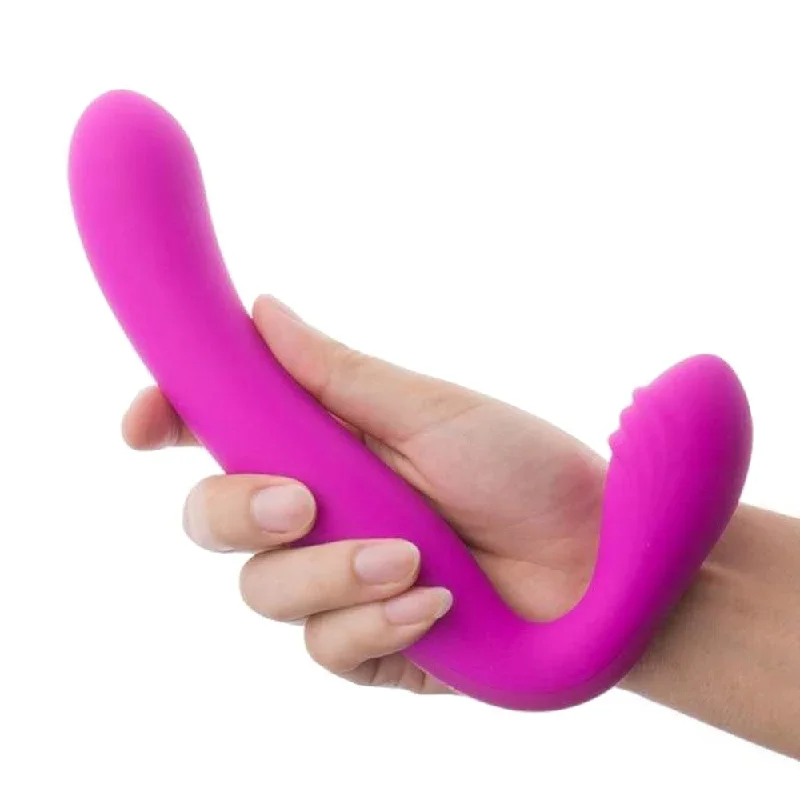 rechargeable-l-shaped-pegging-strapless-dildo