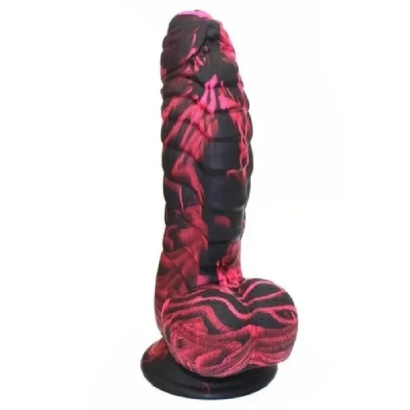 scaly-7-inch-dildo-with-balls-and-suction-cup