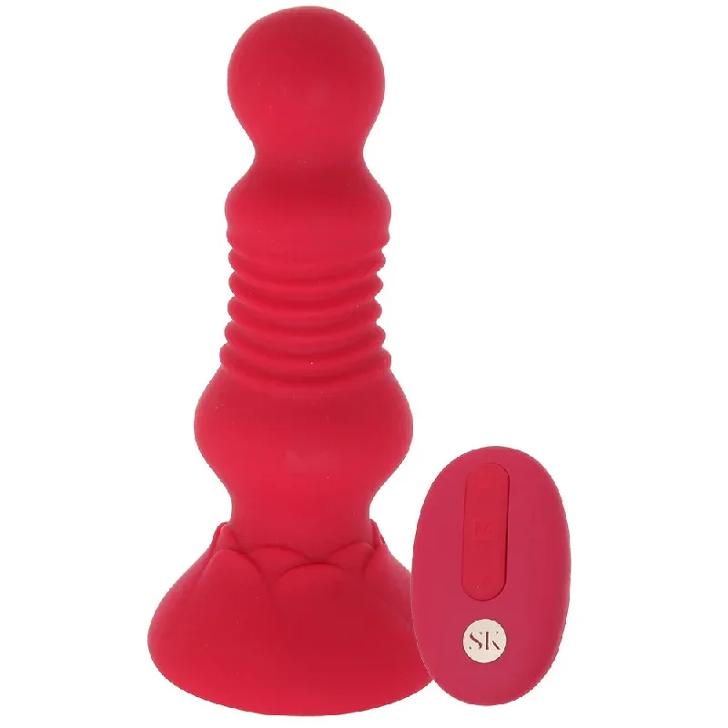 Secret Kisses Rosebud Thrusting Butt Plug