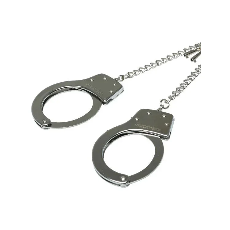 Sex & Mischief Ring Metal Handcuffs