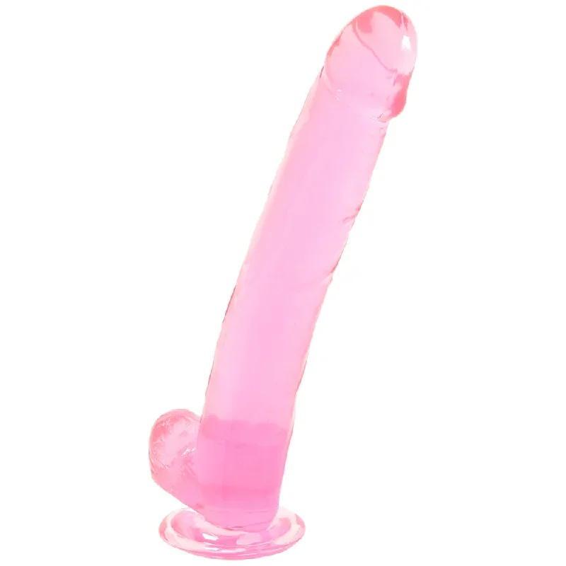 Size Queen 10 Inch Jelly Dildo in Pink