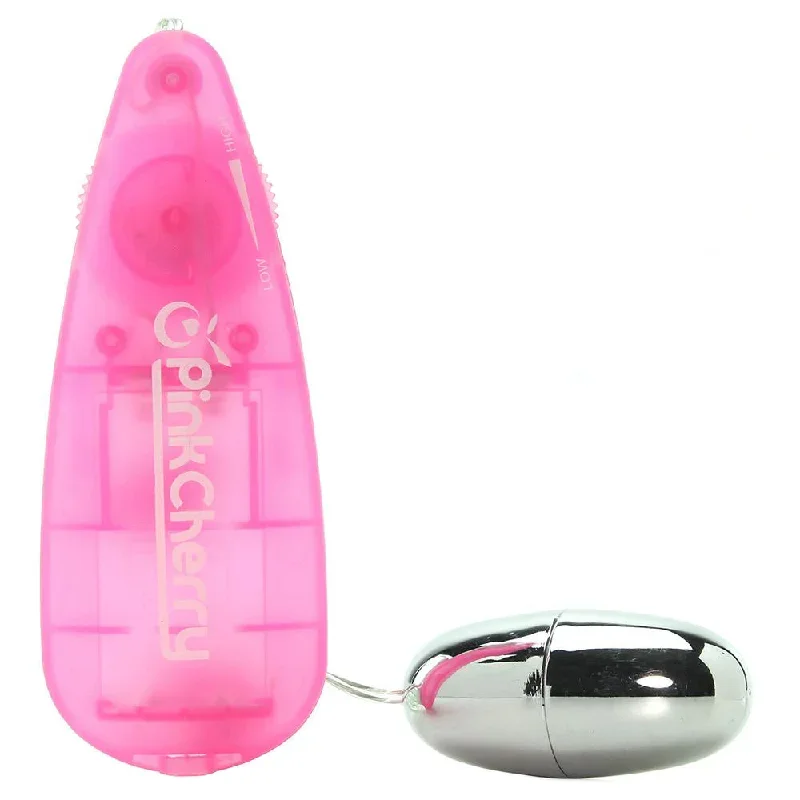 PinkCherry Slim Teardrop Bullet Vibrator in Pink