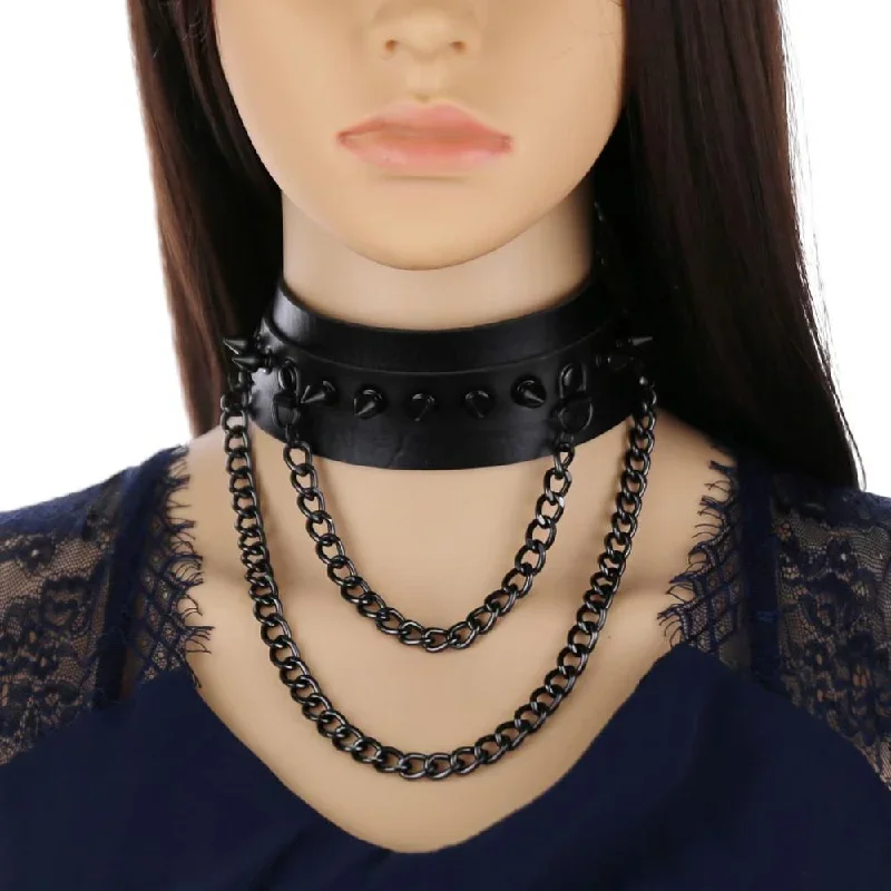 Spiked Trendy Goth Choker