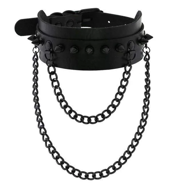 spiked-trendy-goth-leather-choker