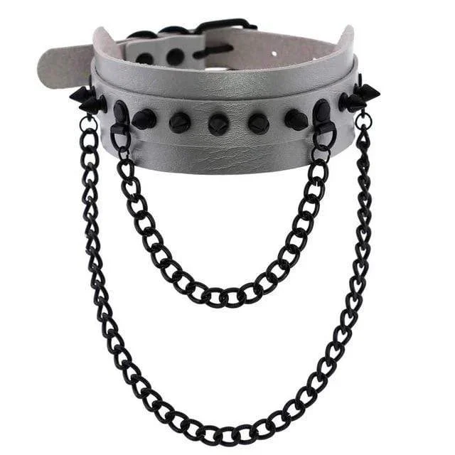 spiked-trendy-goth-leather-choker