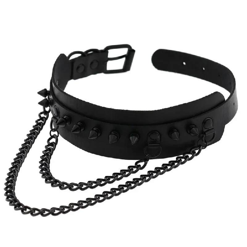 spiked-trendy-goth-leather-choker