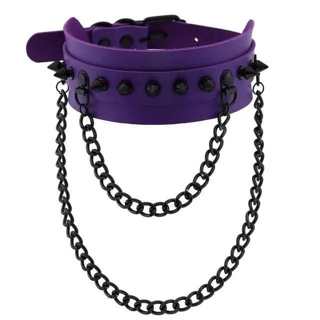 spiked-trendy-goth-leather-choker