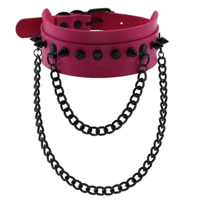 spiked-trendy-goth-leather-choker