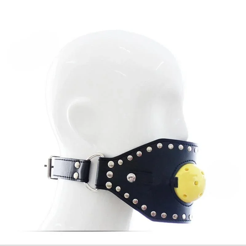 Studded Leather Gag Ball