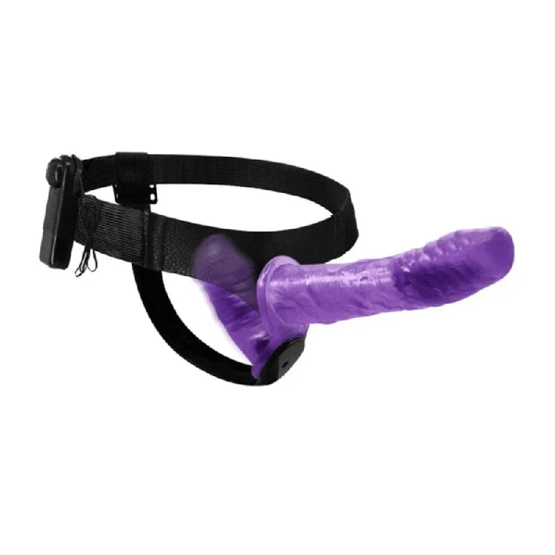 Stylish Purple Double Ended Vibrating Harness