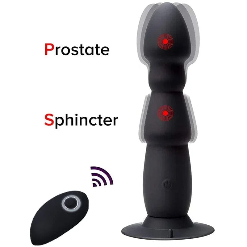 Auto Remote Anal Massager Suction Cup Male