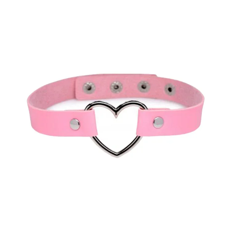 Sweet Heart Chrome Heart Pink Choker