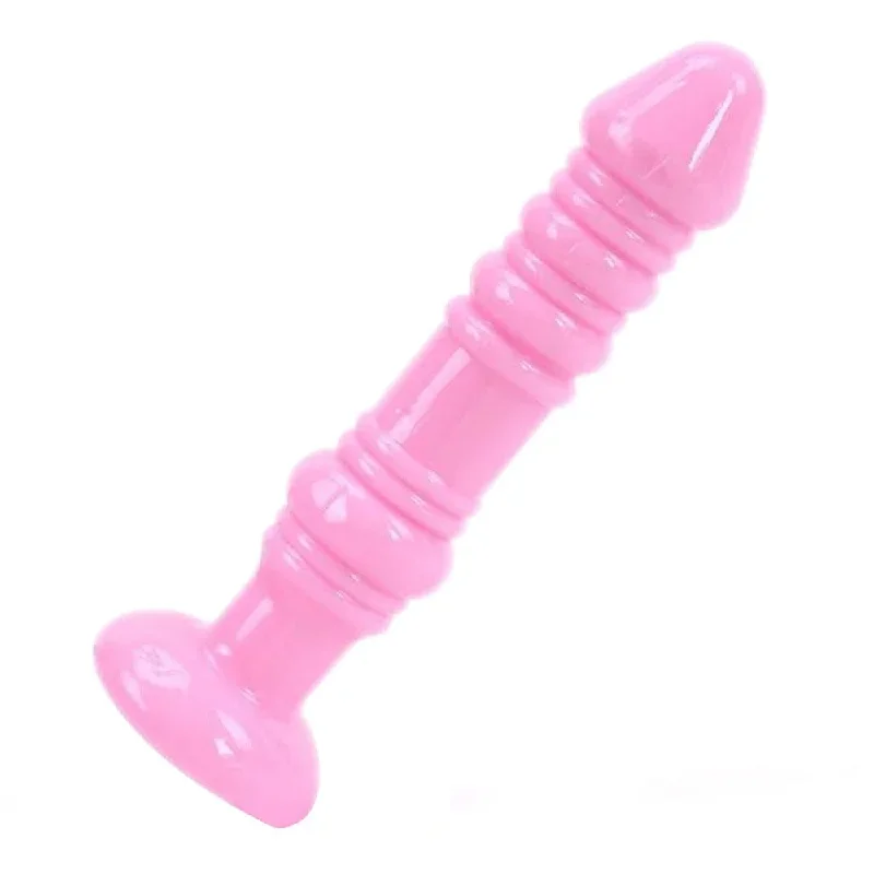 threaded-silicone-jelly-5-inch-anal-dildo