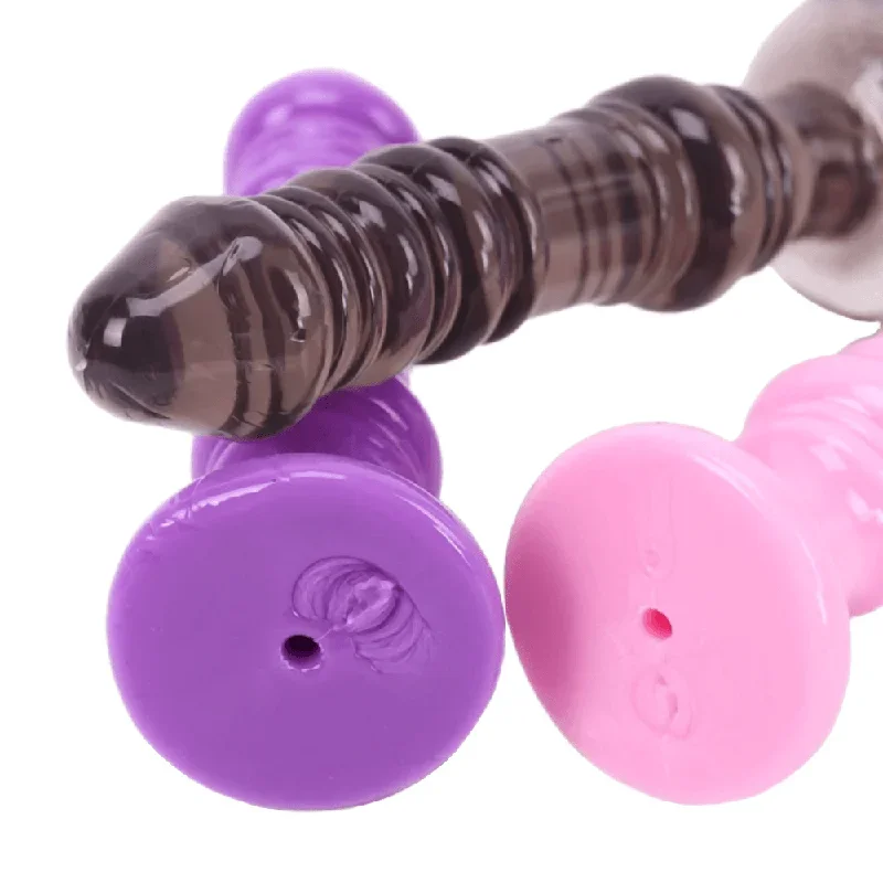 threaded-silicone-jelly-5-inch-anal-dildo