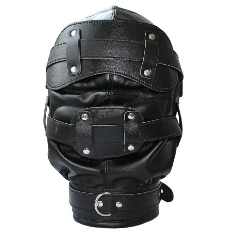 Ultimate Slave Punishment Leather Hood